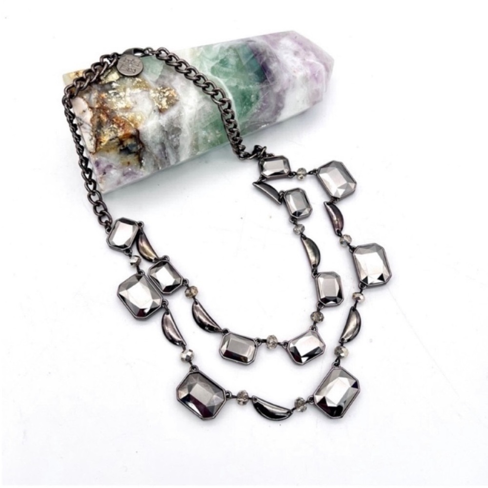 Whbm Rectangular Layered Mirror Negative Reflecti… - image 1